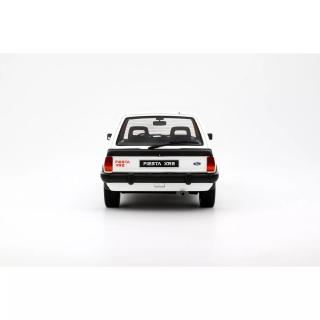 FORD FIESTA MK.1 XR2 DIAMOND WHITE 1981 OttO mobile 1:18 Resinemodell (Türen, Motorhaube... nicht zu öffnen!)